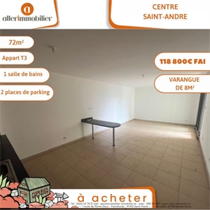 appartement ancien à la vente -   97440  SAINT ANDRE, surface 71 m2 vente appartement ancien - UBI482503775